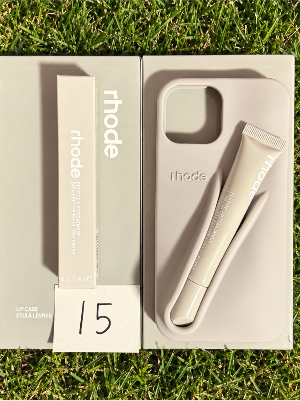 RHODE Lip Treatment Tube and Matching Case - Beige Cream